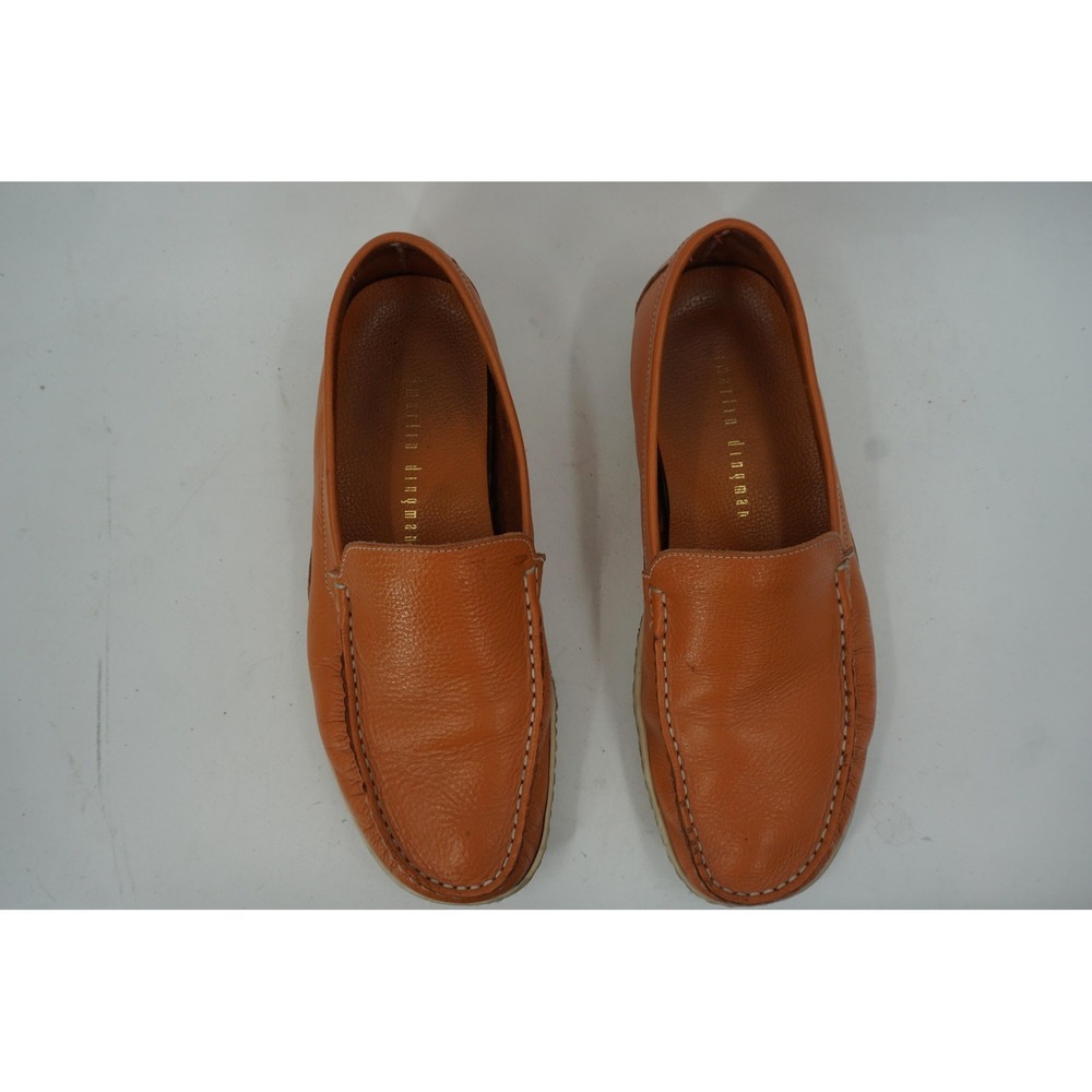 Martin Dingman Leather Loafer Shoes Tan Slip On Moc Toe Men's Size 10 - Picture 5 of 7